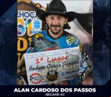 Competidor de Ibicaré é campeão de rodeio em Palhoça e conquista vaga para o Rodeio de Barretos